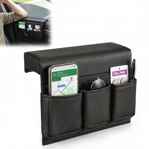 iplusmile Car Window Armrest Storage Box, Leather Vehicle Side Door