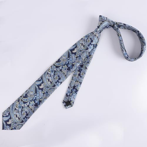 Image of Alizeal Mens 3.15'' Vintage Paisley Tie Pocket Square Set | Elegant Perfect for Banquet Wedding and Party