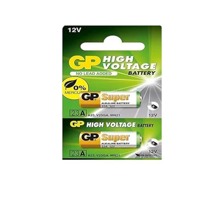 23A 12V Alkaline Batteries | 2-Pack | A23/V23GA/MN21| High Voltage |-image-28