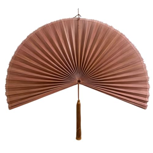 Fan Wall Decor,Large Bamboo Fan Wall Art For Boho Hanging Headboard