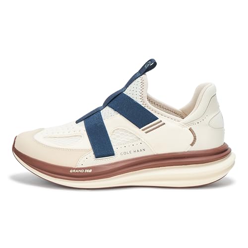 Cole Haan Cole Haan Men's Original Grand Quadstar Monk Strap Running Sneakers, Ivory/Ancient Scroll/Big Dipper/Scotch, 10-M US