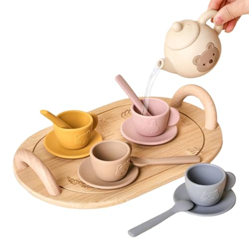 Service à thé en silicone pour partager le goûter dans la chambre enfant