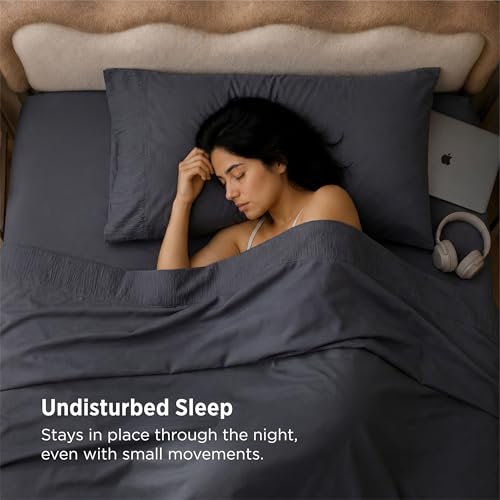 Image of Bedsure Twin XL Sheets Dorm Bedding - 3 Pieces Soft Extra Long Twin Sheets, Breathable & Cooling Bed Sheets Set, Oeko Tex, Easy Care Microfiber for Women, Men, Dark Grey