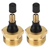 Briny River 2 Stück 8 mm RV Messing Ausblasstopfen 27 mm Gewinde zum Reinigen von Wohnmobil-Wasserleitungen