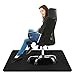 Tapis Protection de Sol Chaise Bureau, Tapis de Sol Chaise de Bureau Tissu, 120*90cm Protection Sol Antidérapant, Réduction du Bruitc sous Chaise de Bureau pour Sols Durs, Ordinateur (Noir 120*90cm)
