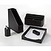 Realspace® Faux Leather Paper Tray, Black