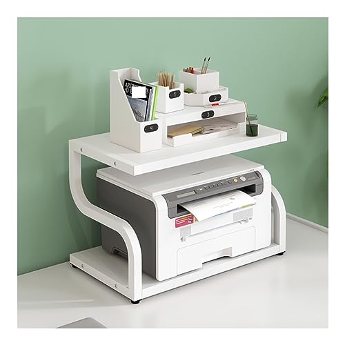 Supporto per stampante desktop nizer - Ripiano regolabile per scanner e file fax - Rack per durevole - per salvaspazio colore: B
