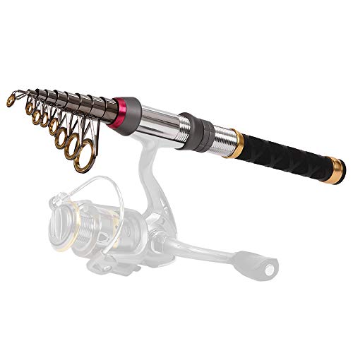 Anself Vara De Pesca Telescópica De Fibra De carbono 1.3-2.4 m Hastes De Mar Vara De Pesca De Viagem