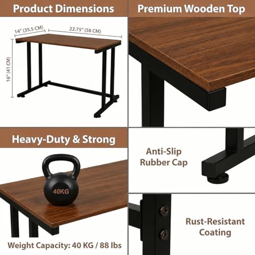 Image of Multi-Purpose Microwave Stand,Kitchen Rack,Oven Rack Counter Shelf,Space Saving Organizer, Two Layers Counter Top Organizer for Printers on Desk, Microwave Shelf Stand (I Section Stand)