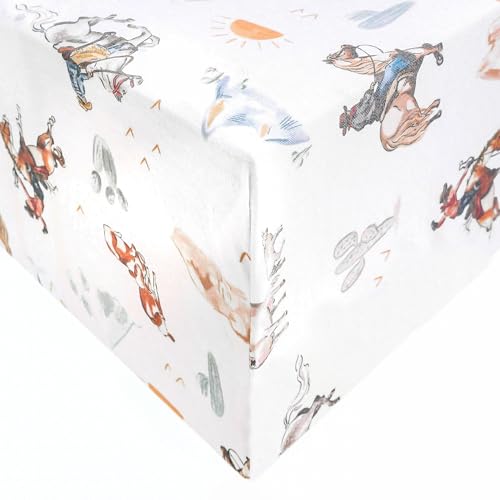 Image of Premium Fitted Knit Crib Sheet /Toddler Sheet Boone by Copper Pearl