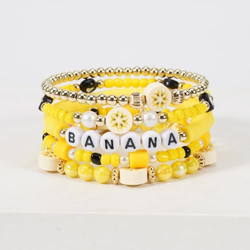 Image of Football Baseball Soccer Beaded Bracelets for Women Stackable Game Day Sports Theme Bracelet
