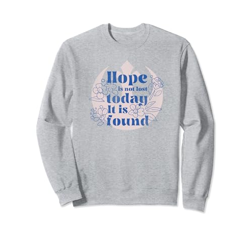 Sweatshirt Star Wars vêtement coton imprimé Rebel Alliance Hope Is Not Lost Today original