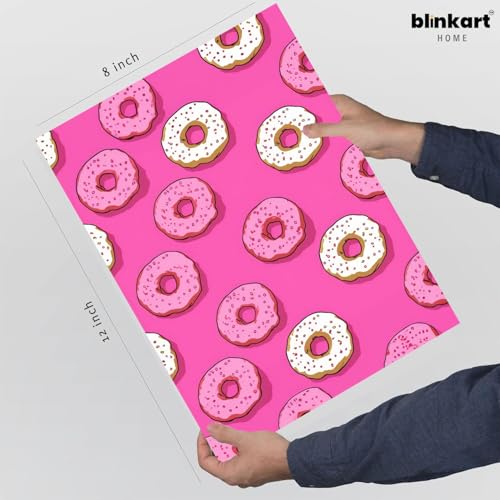 Image of BLINKART Food Pattern Aesthetic Modern Art Walls With Frame | Natural Wood Texture | Living Room Bedroom Office Wall Decoration | Poster Home Decor Frames Wall Bedroom | 12x8 Inches (D569)