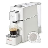 Polti Coffea S15W, Macchina per Caffè Espresso, Compatibile con Cialde E.S.E. 44 mm, Serbatoio 0.85L, Pressione Pompa 19 bar, Bianco