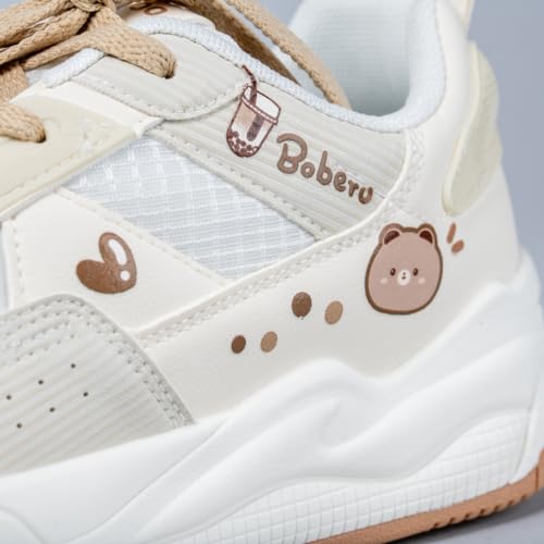 Bobo's House Womens Shoes Bobearu The Bear Fashion Sneakers Walking Shoes Women Kawaii Accessories White Shoe2