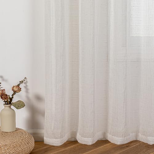 Rideaux aspect lin occultant léger pour chambre des enfants