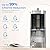 Waterdrop Alkaline Gravity-fed Water Filter System, Increase PH,with 2 Black Carbon Filters,Metal Spigot,Sight Glass Spigot and Stainless Steel Stand