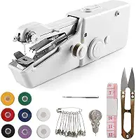 Máquina de costura manual, mini máquina de costura portátil para iniciantes e adultos, máquina de costura elétrica prática para costura rápida