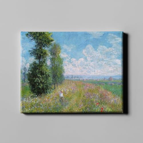 Claude Monet Prairie avec peuplier grande toile galerie habiller grand mur