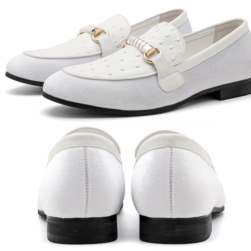 Image of Men's Fashion Formal Velvet Loafers and Wedding Dress Shoes for Men, Penny Slip-On Smoking Luxury Men Casual Shoes