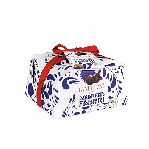 Amarena Fabbri Panettone with Candied Cherries, 1000 Gram