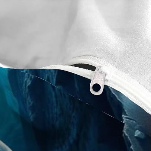 Housse de couette requin avec fermeture éclair pour lit double garçon facile à border - 5