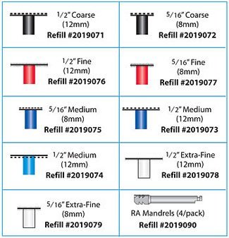 PRM Poli-Pro Disk Refill Medium Blue 5/16