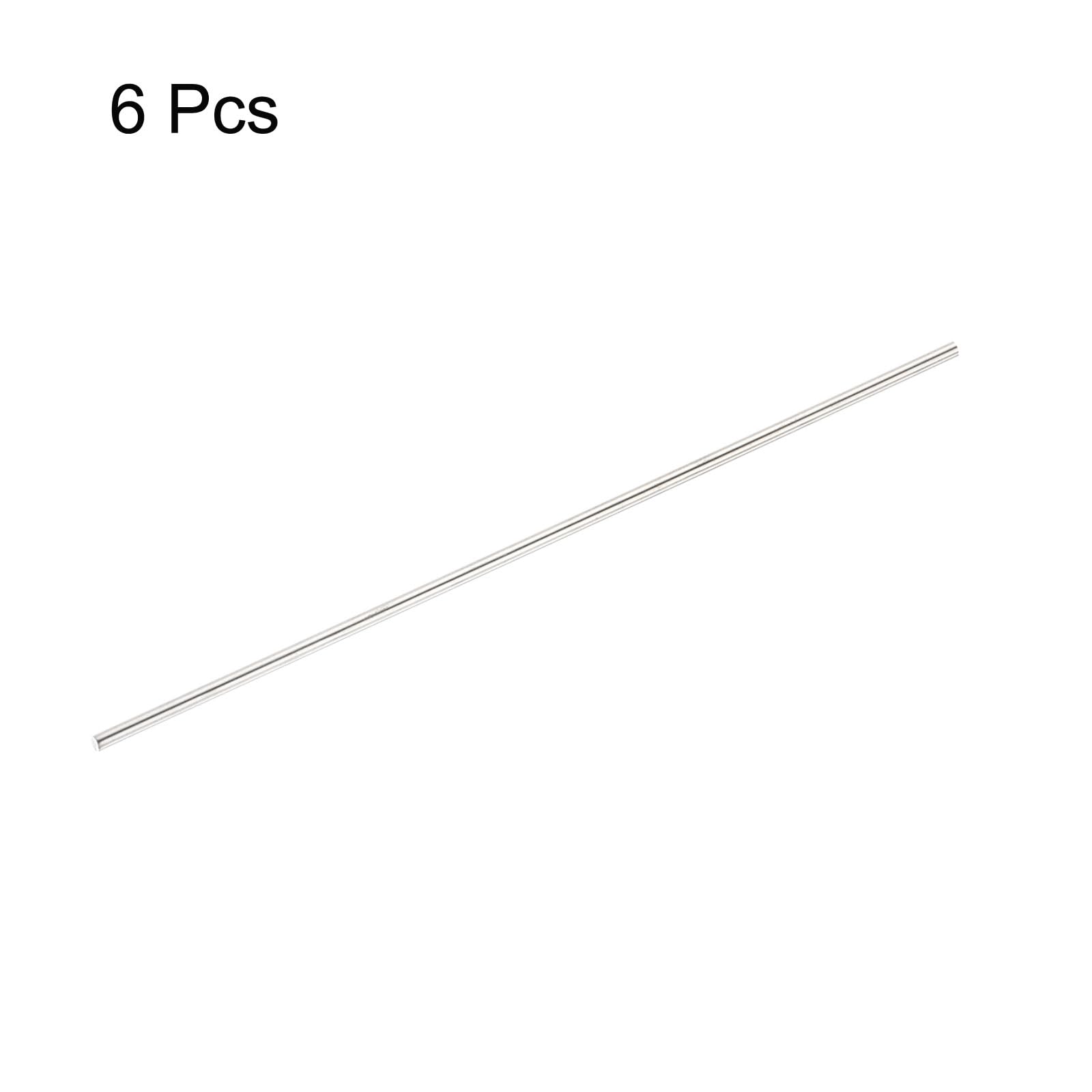 Asta Tonda Acciaio Inossidabile 304 2,5mm x 100mm 6pz per Modellismo