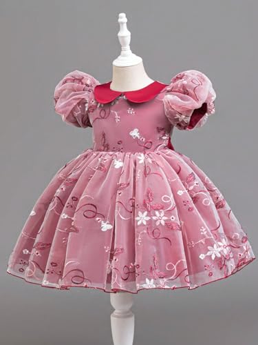 Image of TAGAS Girls' Princess Dress || Girl Frock || BirthdayDress Babygirls| (KD-65) Knee-Length