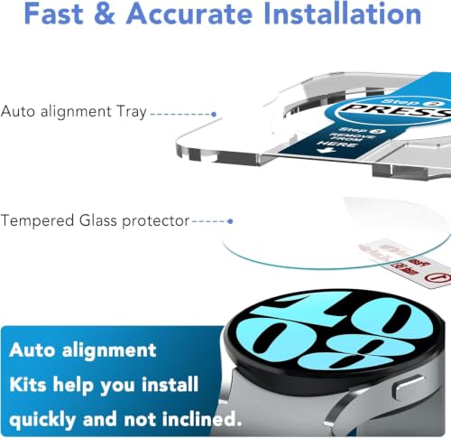 Image of Supershieldz Tempered Glass for Samsung Galaxy Watch 6 /7 (44mm) - 2 Pack