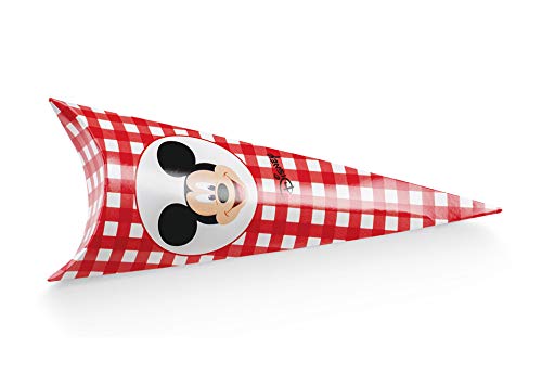 Cartoon World 20 cajitas con forma de cono para peladillas, caramelos, Mickey Mouse