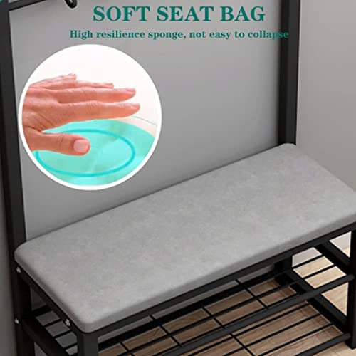 Porte-manteau pour optimiser l'espace d'une entrée encombrée de chaussures - 7