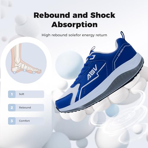 Image of Walking Shoes for Men Arch Support Plantar Fasciitis Shoes Orthotic Tennis Sneakers for Foot Pain Relief
