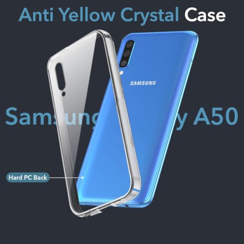 Image of Jkobi Lifetime Anti-Yellow Clear Back Case Cover for Samsung Galaxy A50 / Galaxy A50s (Sleek Hard Crystal | Shockproof and Camera Protection)