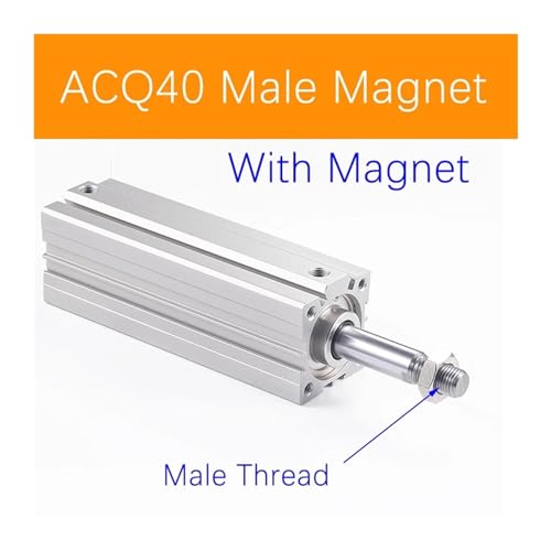 Cylindre mince ACQ40 aimant mâle course 125mm pneumatique compact - 3