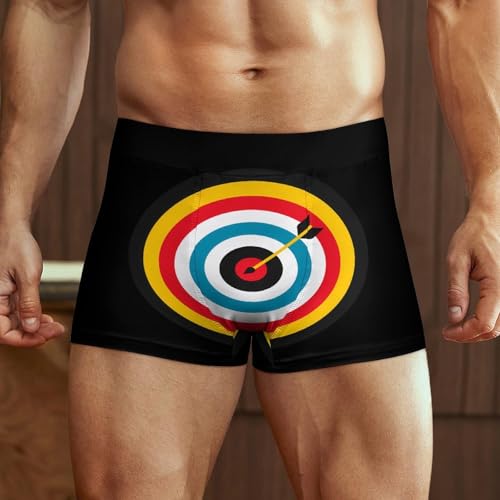 Archery Bullseyes Target Sports Mens Boxer Briefs Breathable Underwear Waist Underpants Shorts Trunks2