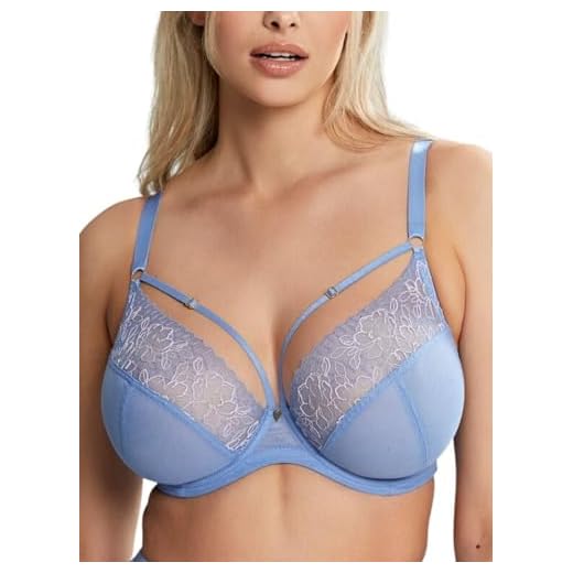 Cleo by Panache Valentina Luxe Plunge Bügel-BH für Damen, 10726, Denim Blau, 60F