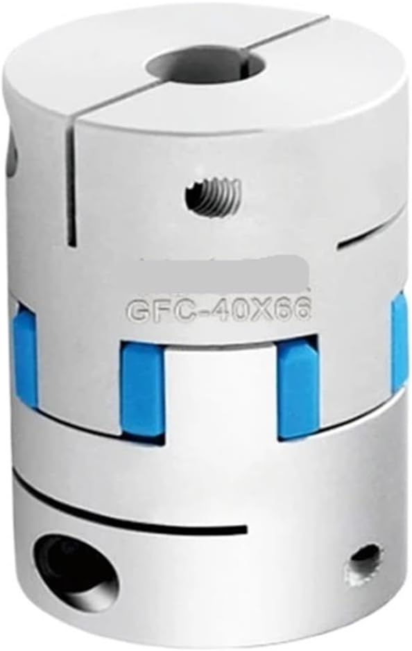 D40 L66 Hole Minimum 6mm Maximum 24mm Jaw Shaped Clamping Flexible Shaft Coupling(10x10)