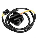 Spannungsregler-Gleichrichter für Polaris für Sportsman X2 für XP ETX, Überhitzungsschutzschaltung, verbesserte Kühlung Aluminium-Kühlkörper, Stator AC (grau)