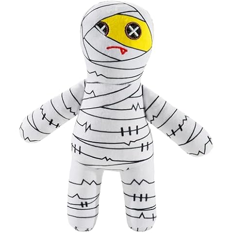 Tamu style Dog Mummy Squeaky Plush Toy, 11-Inch Fun Themed Pet Toy with Built-in Squeaker, Soft and Durable for Small, Medium, and Large Dogs Cover