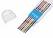 Tupalizy Erasable Colored Leads for Drawing Sketching Writing Taking Notes Adult Coloring Mechanical Pencil Refill for Teachers Artists Home Office Art Projects (0.7mm,6 Colors,120PCS)