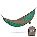 ENO, Eagles Nest Outfitters DoubleNest Lightweight Camping Hammock, 1 to 2 Person, Special Edition Colors, Emerald/Khaki