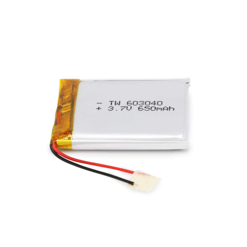 Amazon | 5本のリチウムポリマーバッテリー603040 650mAh 3.7Vリチウム 