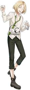 ど*こ様 【文豪とアルケミスト】アオ　衣装【ブーツ・ウィッグつきフルセット】 Amazon.co.jp: GGcosplay 文豪とアルケミスト 文アル 中原中也 微酔い