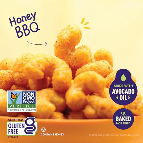 CauliPuffs - Corn, Rice, and Cauliflower Gluten Free Puffed Snack (15 x 0.75oz Bags, Variety Pack)