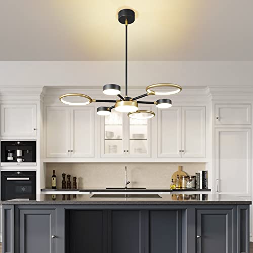 Suspension moderne noir et or pour illuminer votre cuisine - 4