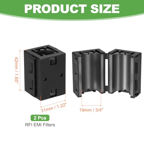 Filtre anti-bruit RFI EMI 19mm pour câble de données USB