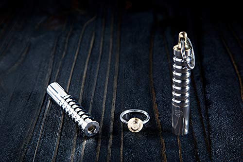Prometheus Lights Beta Quick Release V2 Keychain Led Flashlight, Mini Edc Key Chain Flashlight, Multiple Light Modes, High Cri Pocket Flashlight (Nickel) #TOP3