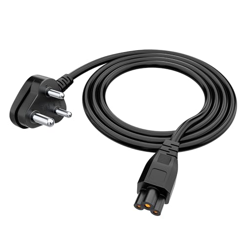 Image of Portronics Konnect G3 350W Laptop Power Cable, 3 Pin Type Connector, 350W Max Load Capacity, 1.2M Length(Black)