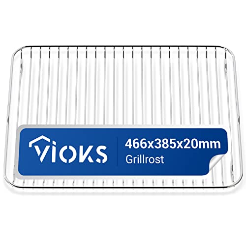 VIOKS Backofen Gitterrost 466x385mm Ersatz für Grillrost Electrolux 140064006012 - Ofengitter Gitterrost für Backofen & Ofen AEG Zanussi